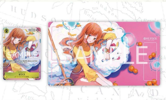 One Piece TCG Playmat Bandai Card Games Fest 24-25 Edition W/ Nami & Zeus Promo