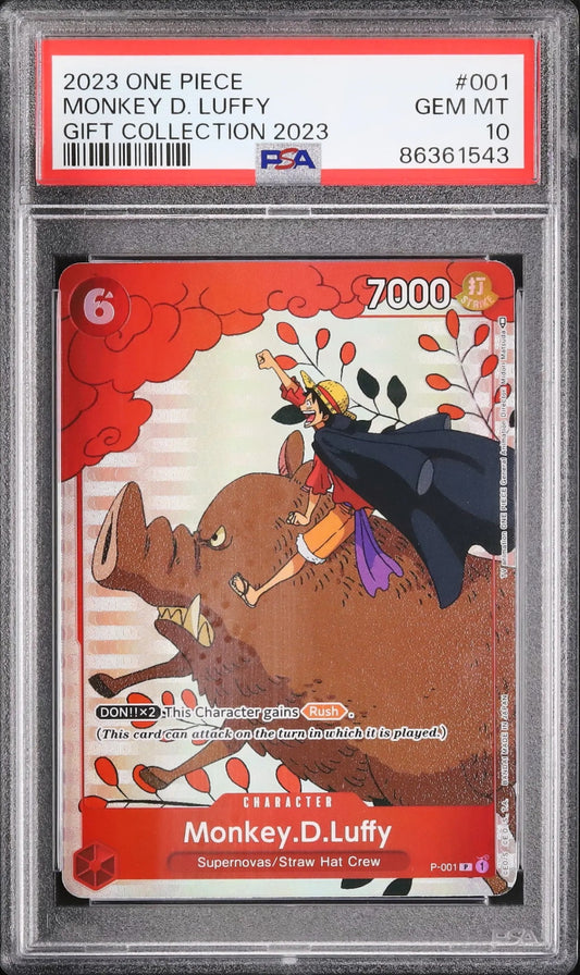 【PSA10】 Monkey.D.Luffy (P-001) ONE PIECE GIFT COLLECTION 2023
