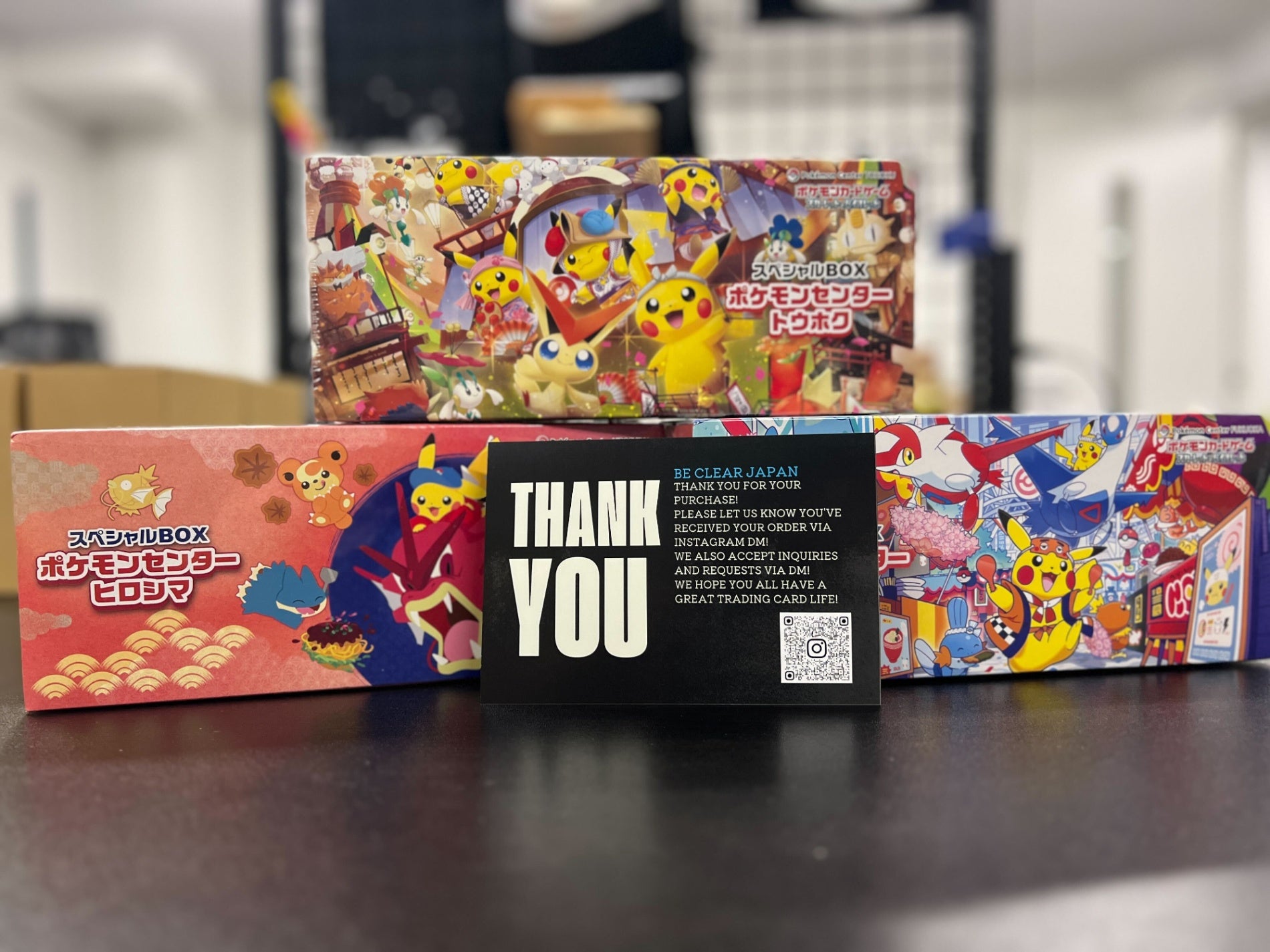 Pokémon Center Special Box Set of 3 (Tohoku, Hiroshima, Fukuoka)