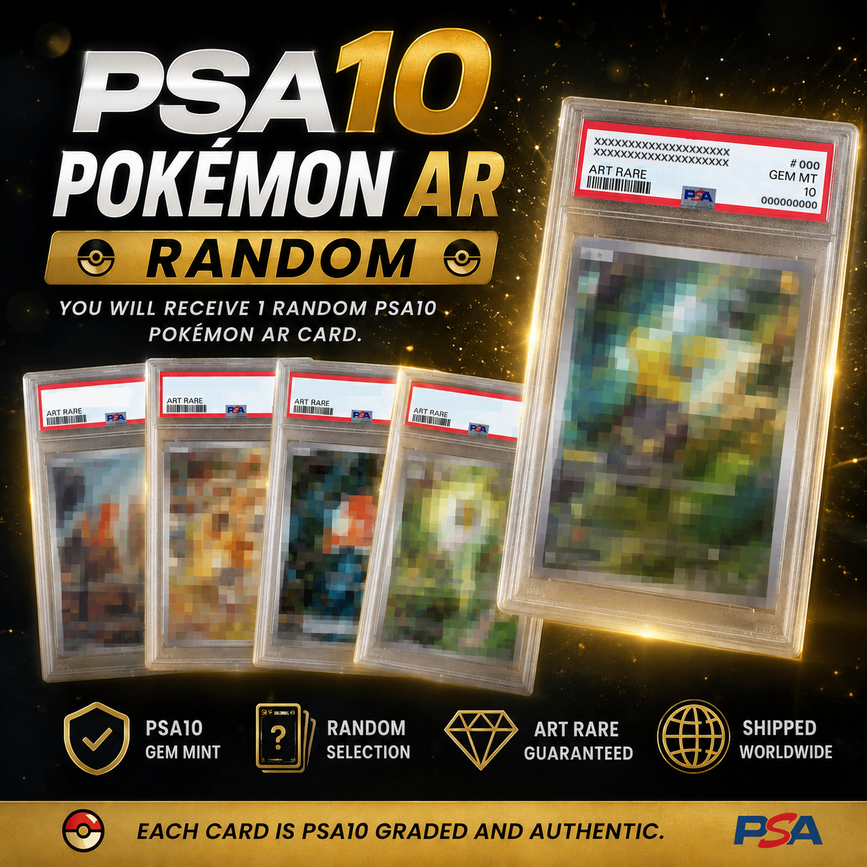 [PSA10] Pokemon AR or CHR or SR Japanese Random
