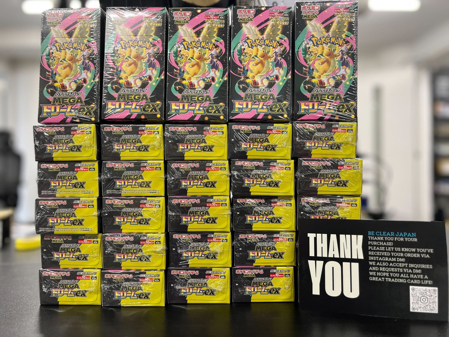 MEGA Dream Ex Booster Box Be Clear Japan MEGA Dream Ex Booster Box Be Clear Japan
