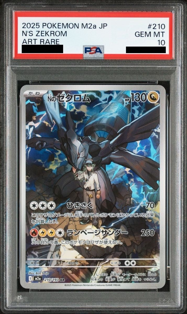 【PSA10】 N's Zekrom AR (M2a-210/193)