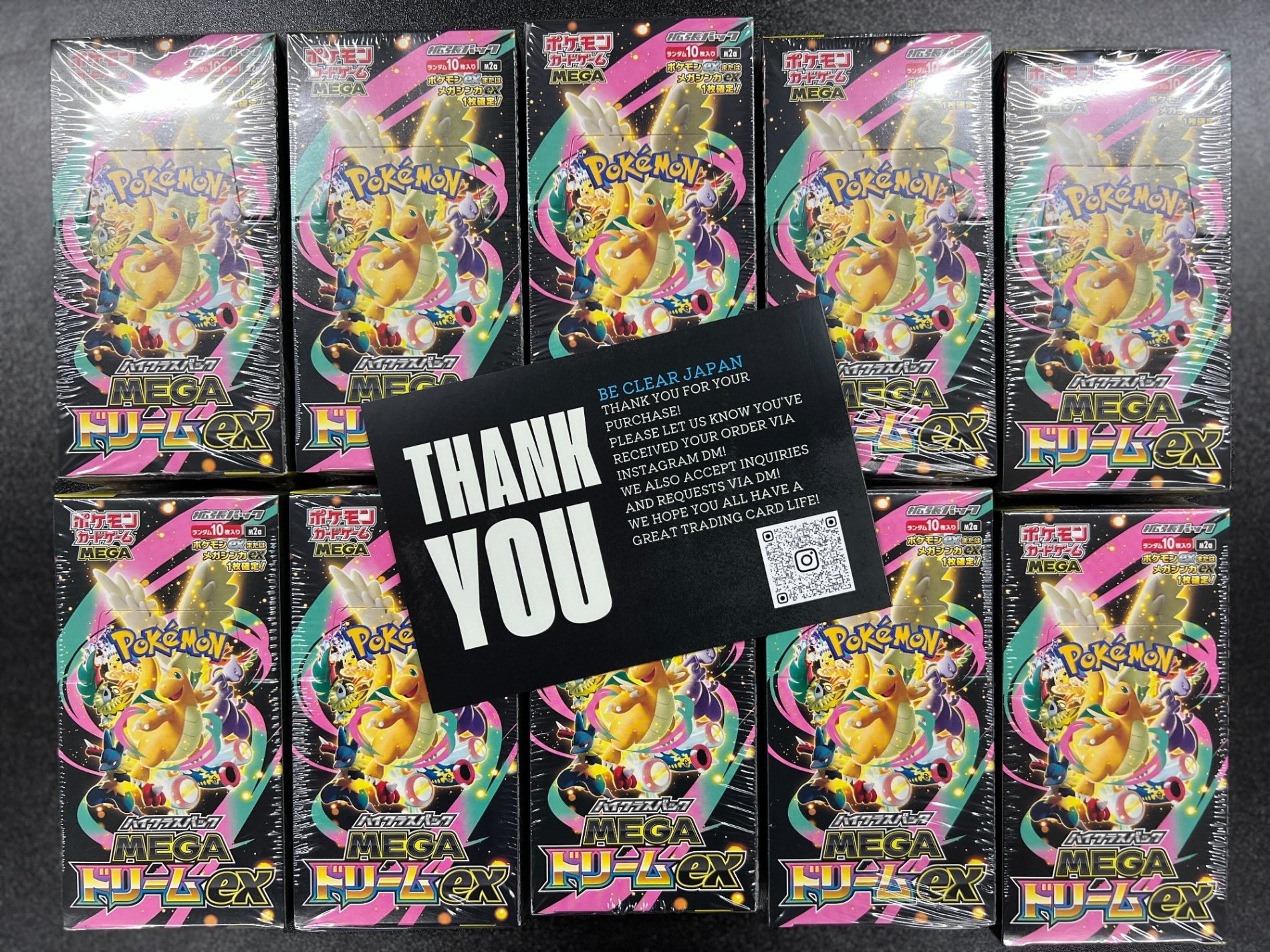 MEGA Dream Ex Booster Box Be Clear Japan MEGA Dream Ex Booster Box Be Clear Japan