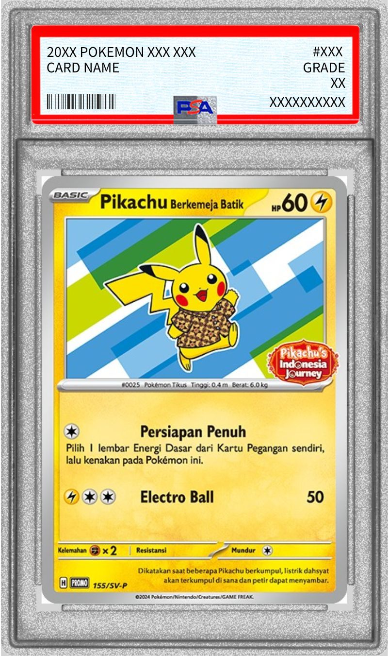 【PSA10】 バティックシャツを着たピカチュウ (ヒトデマン柄) P (SV-P 155)
