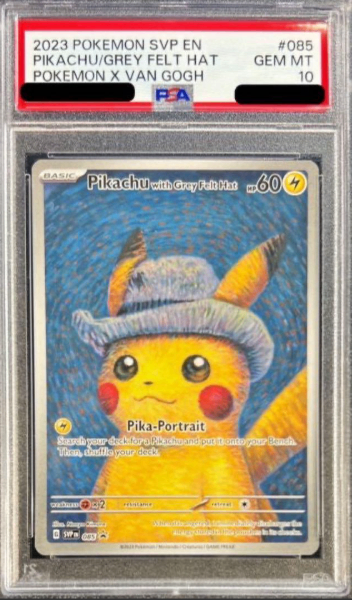 【PSA10】 Pikachu with Grey Felt Hat Van Gogh Full Art Promo (085/SV-P)