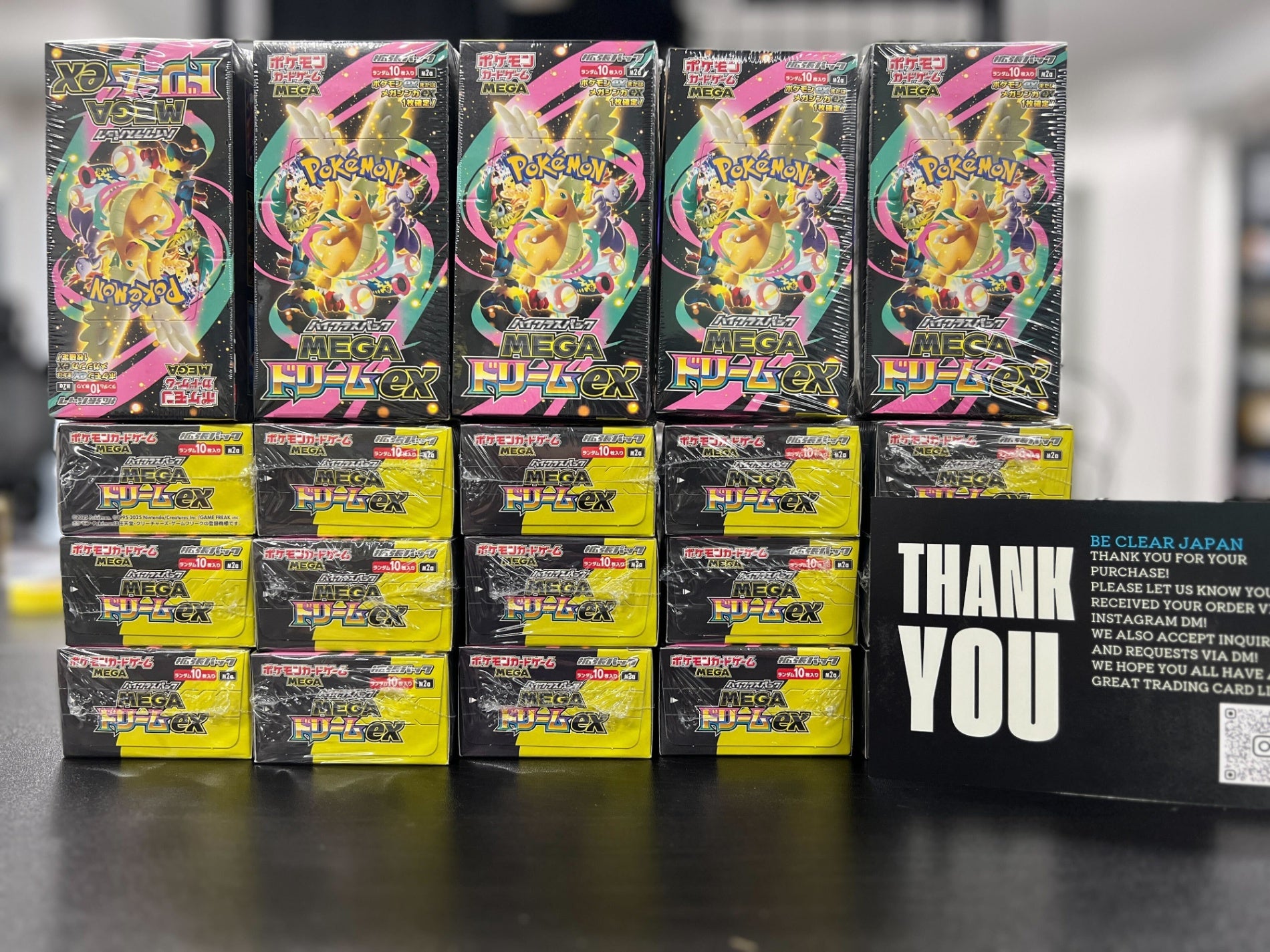 MEGA Dream Ex Booster Box Be Clear Japan MEGA Dream Ex Booster Box Be Clear Japan