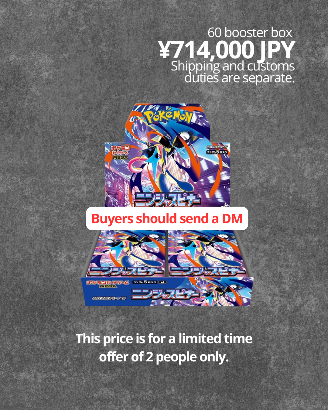 Ninja Spinner Booster box Sealed 60 Box