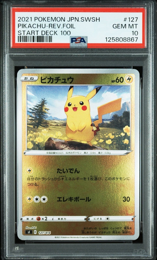【PSA10】 Pikachu Reverse Foil (SI-127/414)